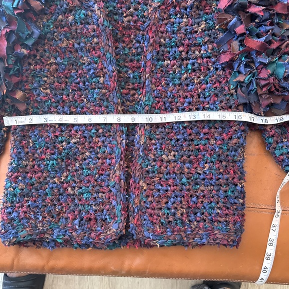 Beautiful Rockabilly Vintage Hand Woven Cropped Sweater Jacket Rockabilly - Picture 10 of 13